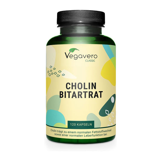 Vegavero Vegan Choline Bitartrate Capsules 1400 mg - 120 Capsules