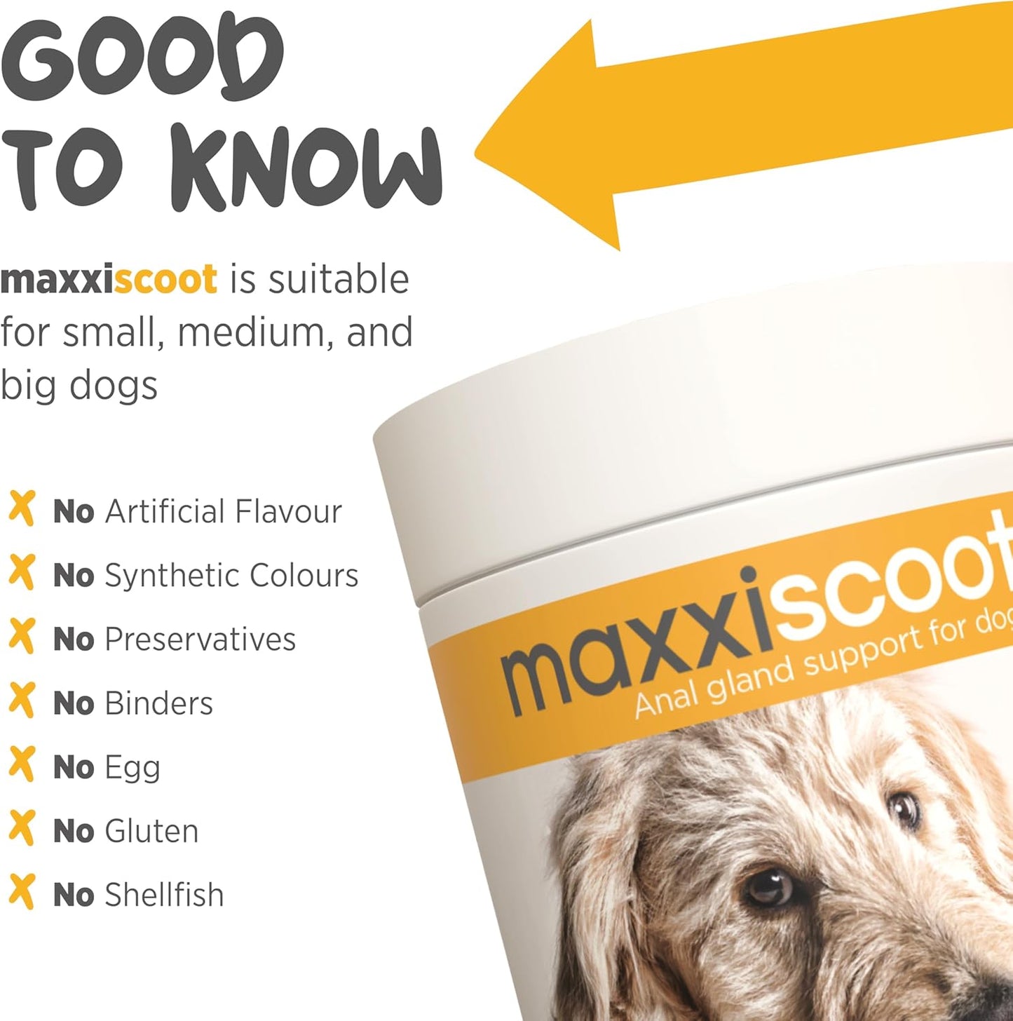 maxxipaws Anal Gland & Digestive Health Support Powder for Dogs, 140g