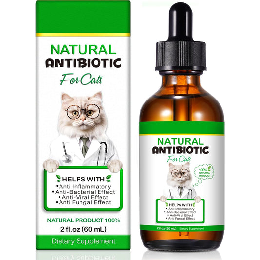 Oimmal Antibiotic Drops for Cats, 60ml Dropper Bottle