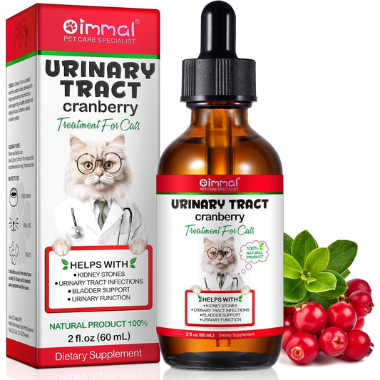 Oimmal Urinary Tract Drops for Cats, 60ml Dropper Bottle