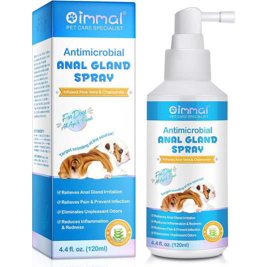 Oimmal Anal Gland Spray for Dogs, 120ml