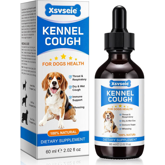 Xsvseie Kennel Cough Treatment Drops for Dogs, 60ml Dropper Bottle